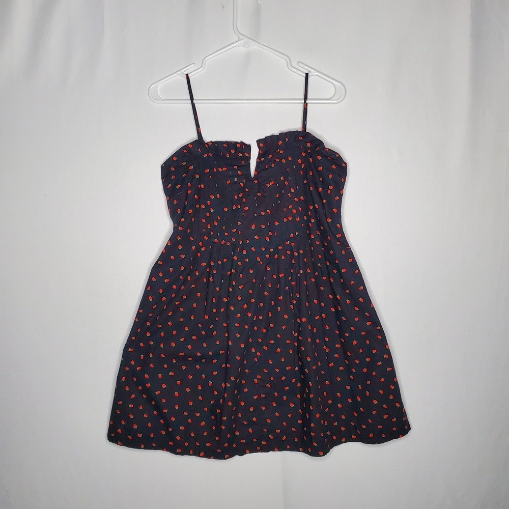 Madewell‎ Strappy Strawberry Dress 6 Mini Whimsigoth Romantic Cottagecore Summer